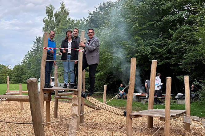 Neuer Balanciergarten am Bruckersberg