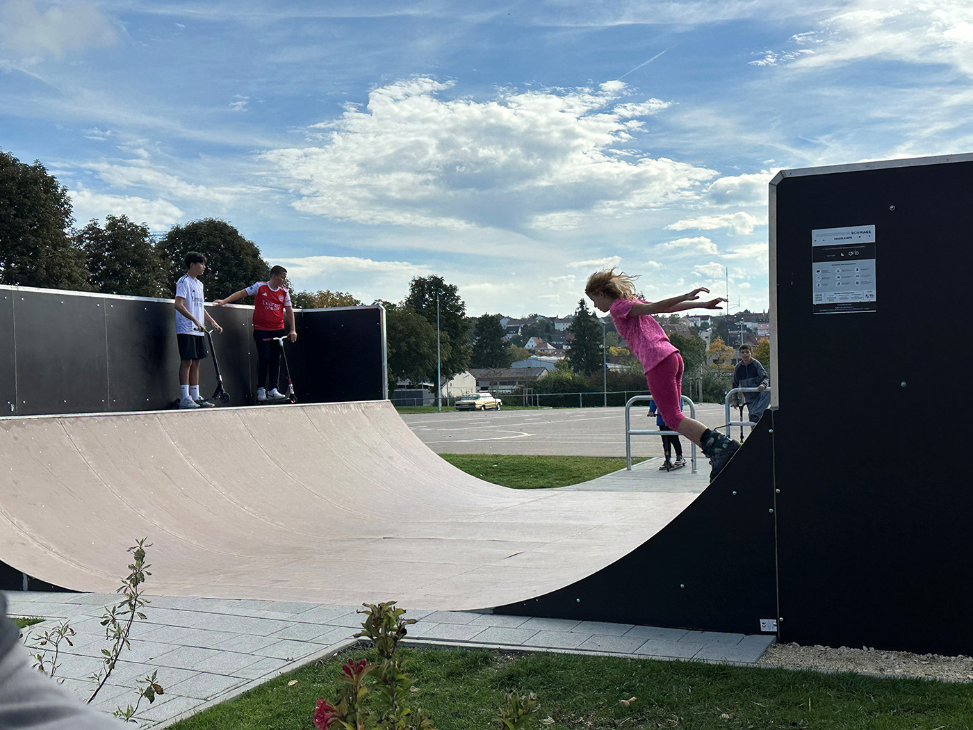 Einweihung der Sternenkässle-Ramp - Praxistest läuft super