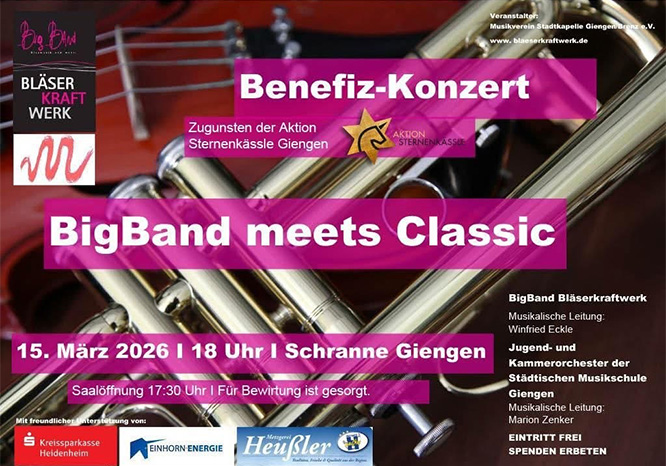 Starker Sound fürs Sternenkässle: „BigBand meets Classic“